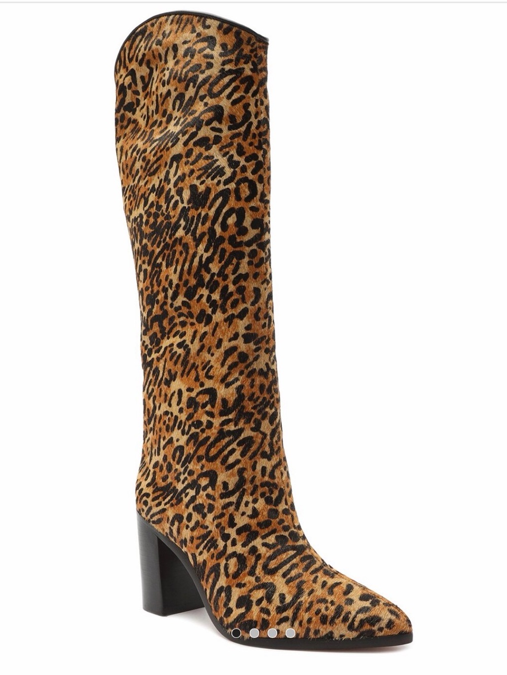 Schutz Maryana Block Wild Leopard Boot
